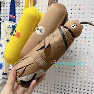 20% off LINE Brown Bear BTS Sun Umbrella Ultra-Light Folding Portable Automatic Umbrella Sunscreen A