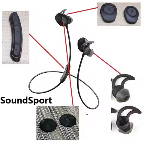 Original Spare Parts suitable For Bose SoundSport bluetooth Earbuds Waterproof Headset In-Ear Earpho