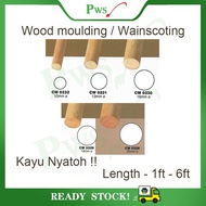 Wainscoting Frame / Wood Moulding / Wainscoting Decoration Bingkai Full Circle Kayu Nyatoh Solid wood - CW0232 - CW0228