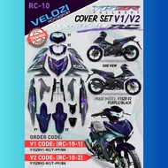 YAMAHA Y15ZR V1 V2 Y15 YSUKU MOTOR BODY COVER SET EXCITER RC PURPLE BLACK TANAM VELOZI