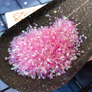 Boxi10/50G Bingsu Beads Slime Additives Iridescent Beads Supplies DIY Sprinkles Kit For Fluffy Clear