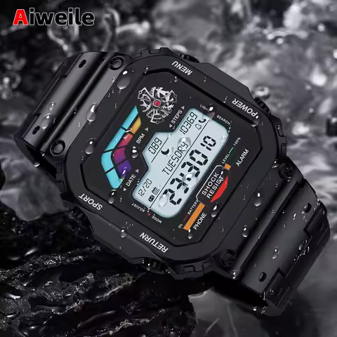 Smart Watch Man High-end Connected Watch Aiweile AW39 Replica Sports Modes Bluetooth Call DIY Watch 