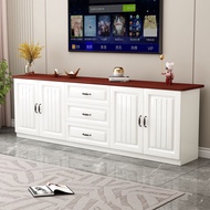 TV Cabinet Simple Solid Wood Floor Storage TV Cabinet Console Living Room 140cm/160cm With Drawer Storage Cabinet (YU)