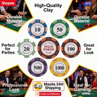 Professional 14 Gram Texas Poker Chips – Colorful Las Vegas Clay Poker Chips