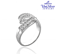 Unisilver 925 Swirl Ladies Ring (RS412-1001)