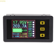 weroyal Compact Charge-Discharge Monitor 0-90V 20A Ammeter Voltmeter  Capacity Ampage-Hour Watt-Hour