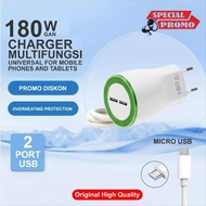 Charger GAN 180W LED RBT WHITE 2 USB Ports Original High Quality RG