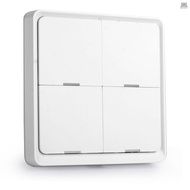 Tuya ZigBee Wireless Smarts Scene Switch 4 Gang Scenario Switch 4 Road Slab Scene Keys Switch Tuya S