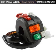 BEAUTYSTARTING 7-Function Motorcycle Handlebar Switch Assembly Multi-Function Combination Switch for