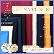 ❀ ✓ Vera Textile Geena/Pongee/Gina Fabric Cloth（Tela Per Yard）