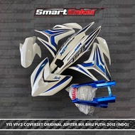 ORIGINAL - COVERSET Y15 JUPITER MX KING BIRU PUTIH 2018 ORI INDONESIA