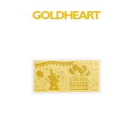 Goldheart 999 Gold 1G Birthday Celebration Bar