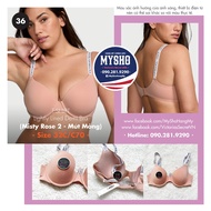 [Size 32C/C70- 36] Women's T-Shirt Lightly Lined Demi Bra, with color: Rose, THIN FOAM