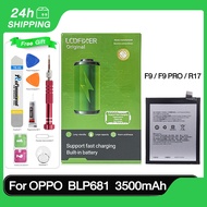 AAA Mobile Phone Battery BLP681 For OPPO R17 F9 /F9 PRO Battery 3500mAh Mobile Phone Built-in New Ba