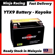 YTX9 BS YTX9-BS KOYOKO SEALED / TOYO RS200 NS200 VTS200 CBR250 R25 KTM DUKE NINJA250 Z250SL NINJA400