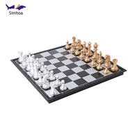 Simhoa Magnetic Chess Set,  Chess Set Chess Checkers  Folding Chess Board for Adults