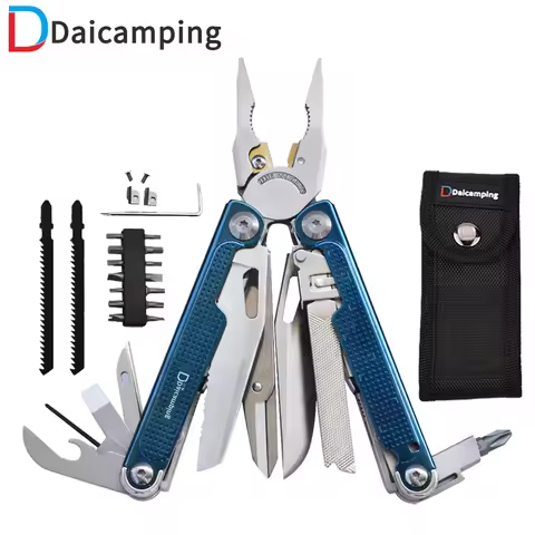 Daicamping DL301 DL302 DL9 Knife Multi Tools Blade Cutter EDC Multitool Gear Plier Folding Multi-too
