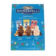 *預購**限時商品*GHIRARDELLI Holiday Chocolate Snowmen Assortment, 15 oz. 聖誕款朱古力雪人，三款口味