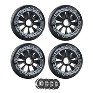 110mm Roller Skating Wheels Indoor Roller Skates 4 Pack Inline Skate Wheels 90/100/110mm with Bearin