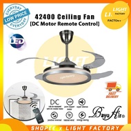 Bayu Air Modern Ceiling Fan with 3 Color LED Ceiling Fan Remote Control Ceiling Fan