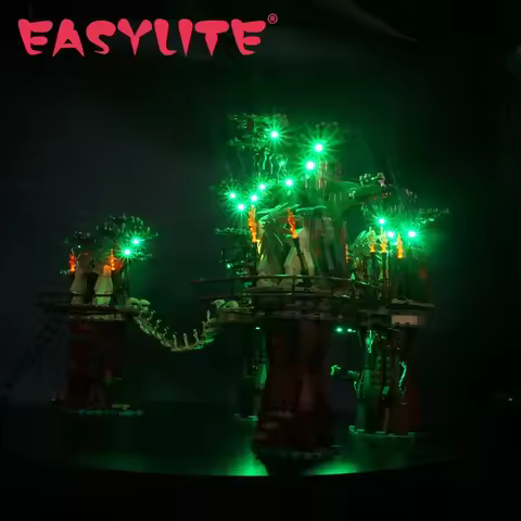 EASYLITE LED Light Set For 10236 EWOK Village DIY Toys Blocks Bricks Only Lighting Kit Not Include M