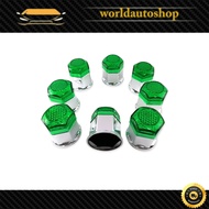 Fancy Nut Cover Size NO.41 Green Wheel .41 mm 1 Set Of 8 Pieces
