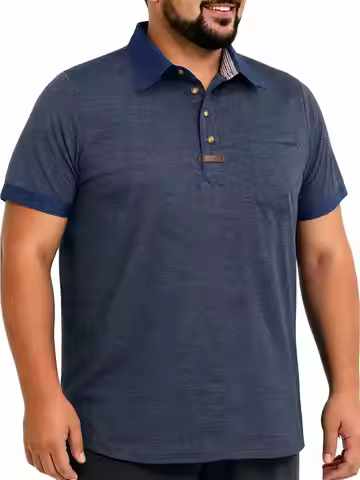 M-5XL Summer Plus Size Men's Polo Shirt New Fashion Men's Clothing OverSize T-Shirt Top Lagresize Ca