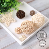 [COD] shipping rattan ball ins five-pointed star love weaving photo props decoration natural pastoral background