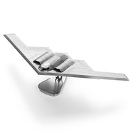 Self-Assembled Steel 3D Model of Stealth Bomber B2A - Spirit