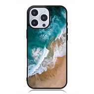 Case iphone 17 16 15 14 13 12 11 Mini Plus Pro Max TPU Rubber Custom Softcase Beach Wallpaper