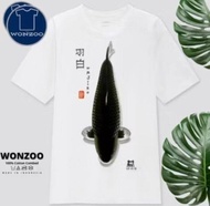 KAOS IKAN KOI KIUTSURI KOHAKU SHOWA HAJIRO GOSHIKI BAJU KOI FARM