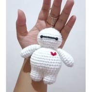 GANTUNGAN Baymax Crochet Baymax knitted keychain/Keychain