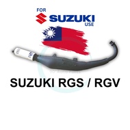 SUZUKI RG SPORT 110 RGV 120 MUFFLER EXHAUST PIPE ORIGINAL MADE IN TAIWAN EKZOS PAIP STANDARD MOTOR