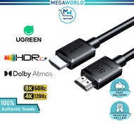 UGREEN HDMI to HDMI 2.1 24K Gold Plated support 48Gbps eARC ARC HDR HDMI Male to Male Cable 8K60hz 4