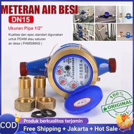 PDAM SNI Water Meter Iron Body 1/ 2 inch MIAMI Water Meter 1/2'' inch Iron Water Meter IRON Body SNI