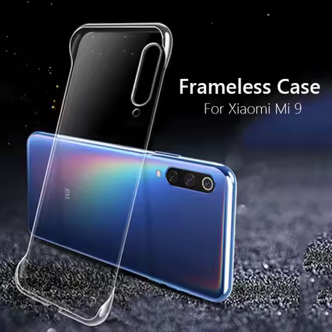 Frameless Clear Hard Back Cover Case On For Xiaomi Mi 9 SE Mi9 SE Mi 10 Pro Mi10 Pro Mi8 Mi 8 Coque