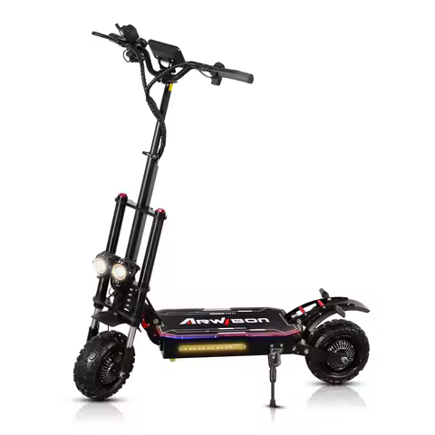 ARWIBON Q12 PLUS Adult Electric Scooter 6000W Motor 60V38AH Folding E-Scooter 11 Fat Tire E-Mountain