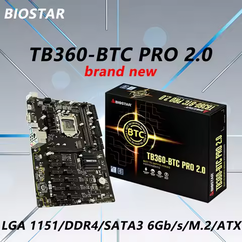BIOSTAR TB360-BTC PRO 2.0 memoria ram ddr4 LGA 1151 placa mãe cpu For i7 9700/8700 i5 9400/8400 i3 9