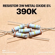 (5 PCS) 2W 2WATT 390K 390K KILO CF 5% ROHS RESISTORS