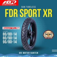 Ban FDR Sport XR Evo ring 14 ukuran 80/80 80/90 90/80 100/80 120/70 140/70 100/70 Tubeless