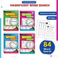 Magnificent Word Search Book Set (1-8) | Word Search | Buku Cari Kata | 96 Pages