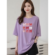 2Y915 1XL-5XL Tshirt Women Clothes Tshirt Crop Top Blouse T shirt Plus Size Woman Student Basic Esse