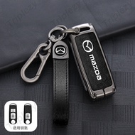 Metal Remote Car Key Case Cover Alloy Zinc Alloy Keychain Accessories For Mazda 2 3 5 6 Atenza Axela Demio CX-5 CX5 CX-3 CX7 CX-9 CX3 CX5 CX7 CX9 2015 2016 2017 2018 2019