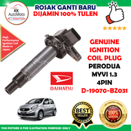 Perodua Myvi 1.3 4PIN - Genuine Daihatsu Ignition Coil - D-19070-BZ031