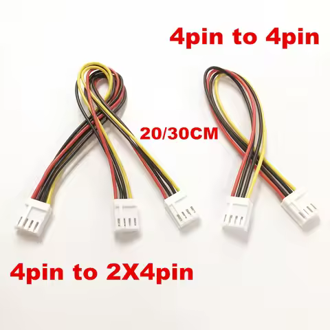 1/3/5pcs ITX FDD Floppy 4Pin Female 2.54mm to 2X4Pin Female dual 4Pin small 4pin Converter power sup