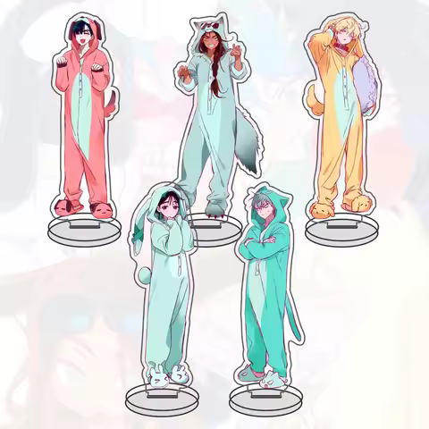 Anime ALIEN STAGE Keychains Pendant Car Key Chain Acrylic Stand MIZI SUA TILL IVAN HYUNA LUKA Fans G
