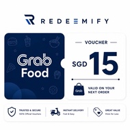 Redeemify | Grab S$15 Digital Voucher [Delivery via Shopee Chat]