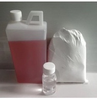 Paket resin Merah katalis talk powder penambal Nat pada marmer granit