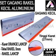 SMALL ALUMINUM SQUEEZER HANDLE SET RUBBER 5MM TAPEREDORANGE 5CM TO 25CM LENGTH