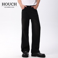 HOUCH COD Wide Leg Slim Fit Straight Cut American Vintage Men Long Baggy Jeans